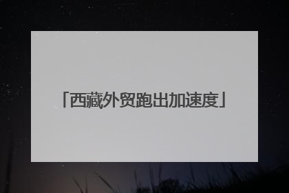 西藏外贸跑出加速度