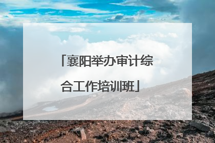 襄阳举办审计综合工作培训班