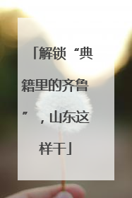 解锁“典籍里的齐鲁”，山东这样干