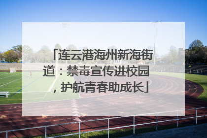 连云港海州新海街道：禁毒宣传进校园，护航青春助成长