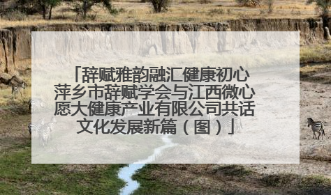 辞赋雅韵融汇健康初心 萍乡市辞赋学会与江西微心愿大健康产业有限公司共话文化发展新篇（图）