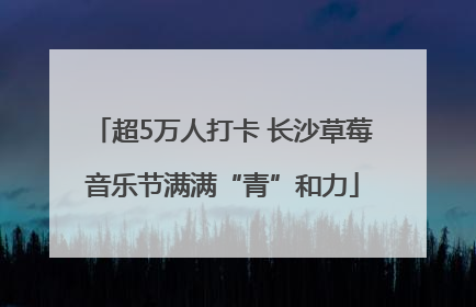 超5万人打卡 长沙草莓音乐节满满“青”和力