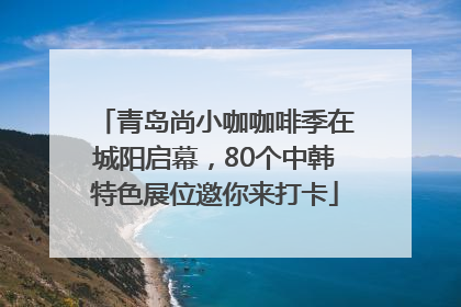青岛尚小咖咖啡季在城阳启幕，80个中韩特色展位邀你来打卡