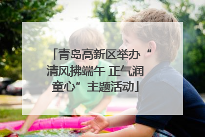 青岛高新区举办“清风拂端午 正气润童心”主题活动