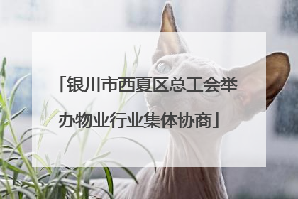 银川市西夏区总工会举办物业行业集体协商