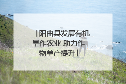 阳曲县发展有机旱作农业 助力作物单产提升