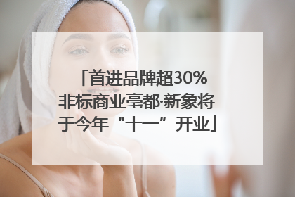首进品牌超30% 非标商业亳都·新象将于今年“十一”开业