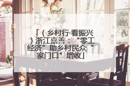 （乡村行·看振兴）浙江嘉善：“零工经济”助乡村民众“家门口”增收