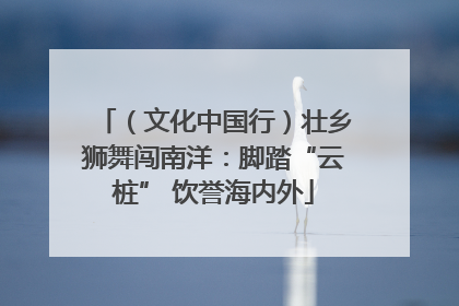 （文化中国行）壮乡狮舞闯南洋：脚踏“云桩” 饮誉海内外