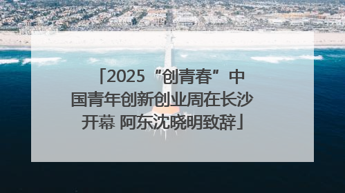 2025“创青春”中国青年创新创业周在长沙开幕 阿东沈晓明致辞