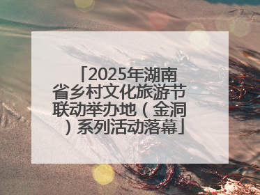 2025年湖南省乡村文化旅游节联动举办地（金洞）系列活动落幕