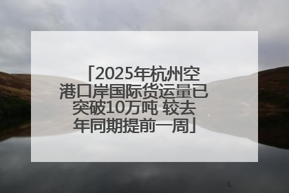2025年杭州空港口岸国际货运量已突破10万吨 较去年同期提前一周