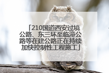 210国道西安过境公路、东三环至临潼公路等在建公路正在持续加快控制性工程施工