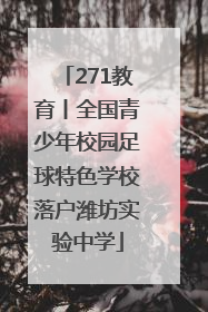 271教育丨全国青少年校园足球特色学校落户潍坊实验中学